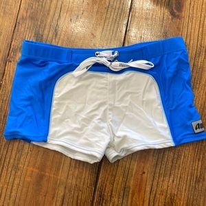 AussieBum white and blue swim trunks size medium